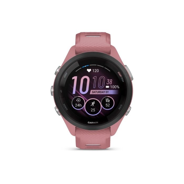 Garmin Forerunner® 265S Str. One Size Unisex Rosa - Smartklokke for løping med GPS og pulsmåler