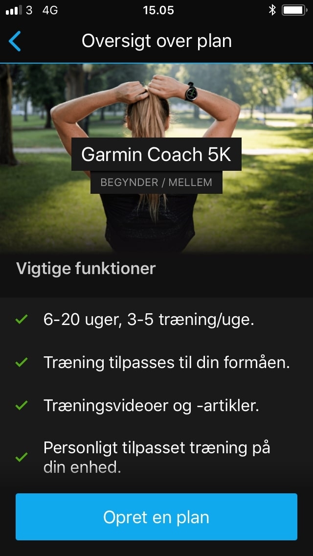 garmin coach treningsprogram