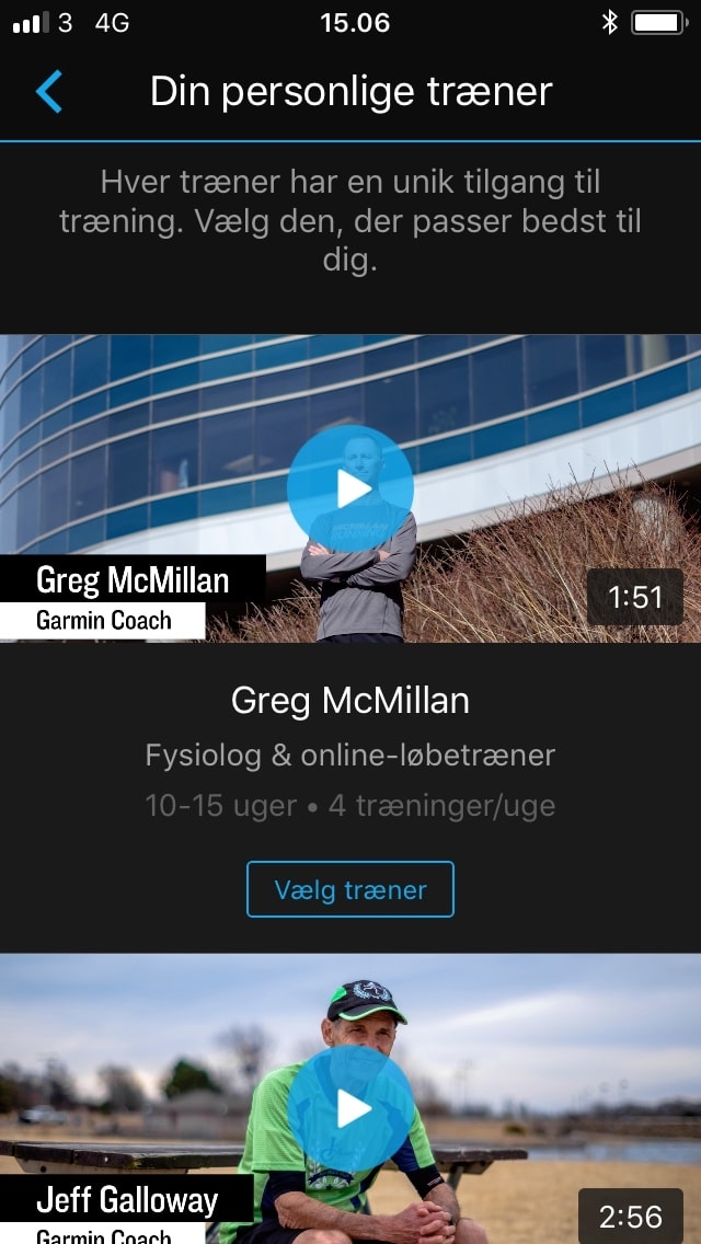garmin coach treningsprogram