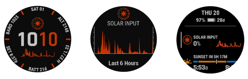 garmin fenix 6 solar skærmbillede