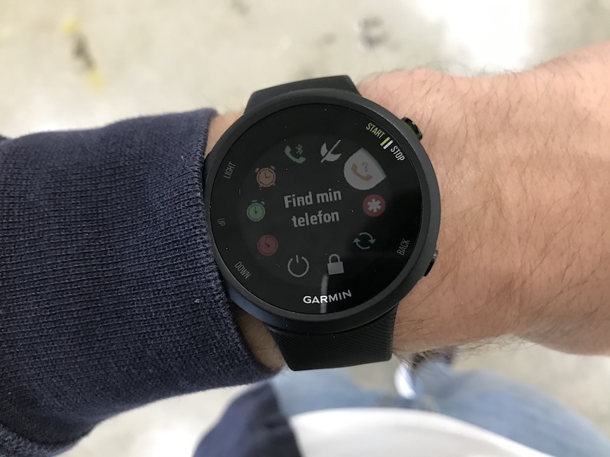 garmin finn min telefon