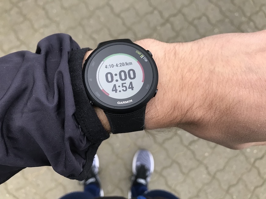 garmin forerunner 45 intervalløp