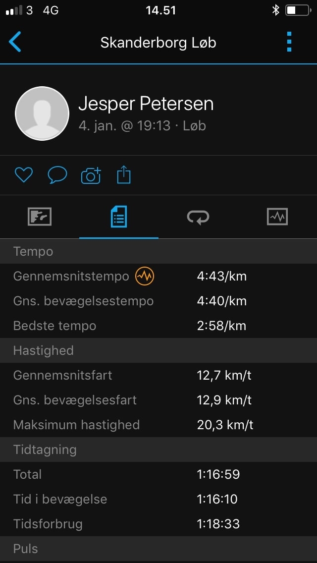 garmin connect statistikk