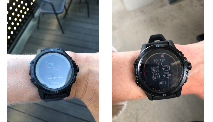 Coros Vertix på håndleddet