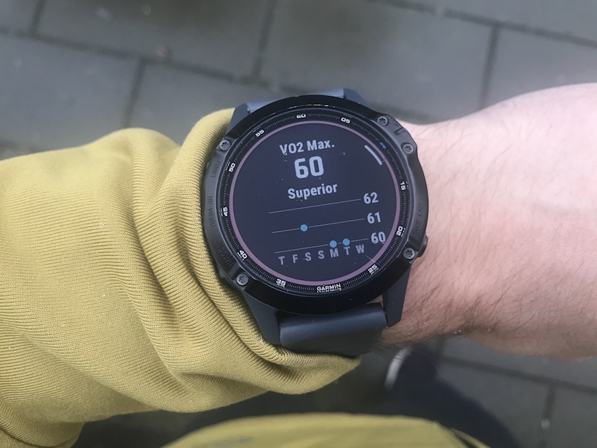 Garmin FEnix 6 Pro solar VO2max
