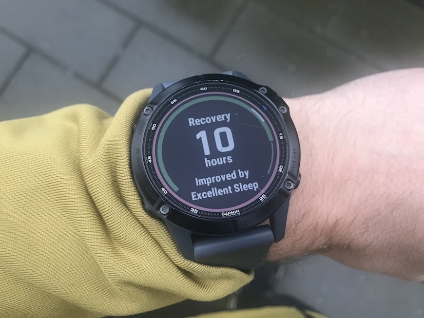 garmin restitusjonstid